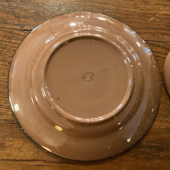 2 pc. Stangl pottery plate and tab handle bowl - Picture 4 of 6